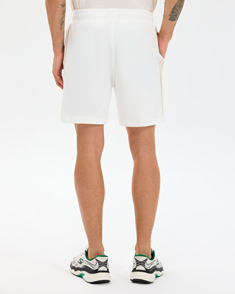 Skechers M Lw Fleece Sweat Short Erkek Beyaz Şort S2610092-3855-2