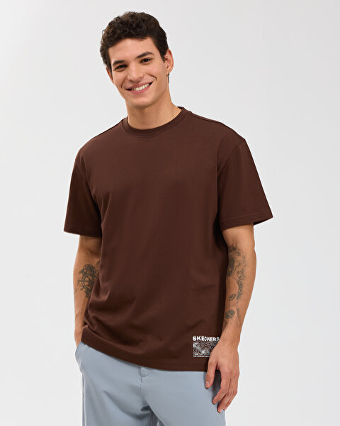 M Relaxed T-shirt Erkek Darkbrown Tshirt S2610109-2210
