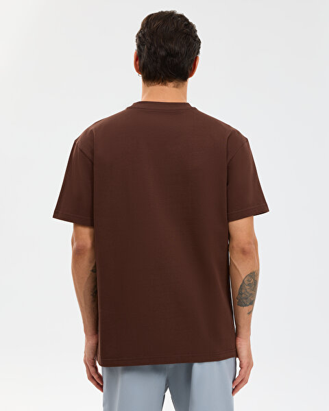 Skechers M Relaxed T-shirt Erkek Kahverengi Tshirt S2610109-2210-2