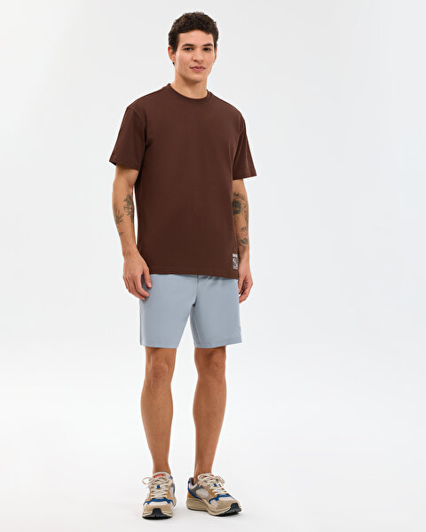 Skechers M Relaxed T-shirt Erkek Kahverengi Tshirt S2610109-2210-3