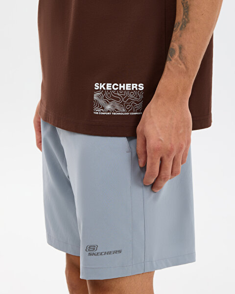 Skechers M Relaxed T-shirt Erkek Kahverengi Tshirt S2610109-2210-4