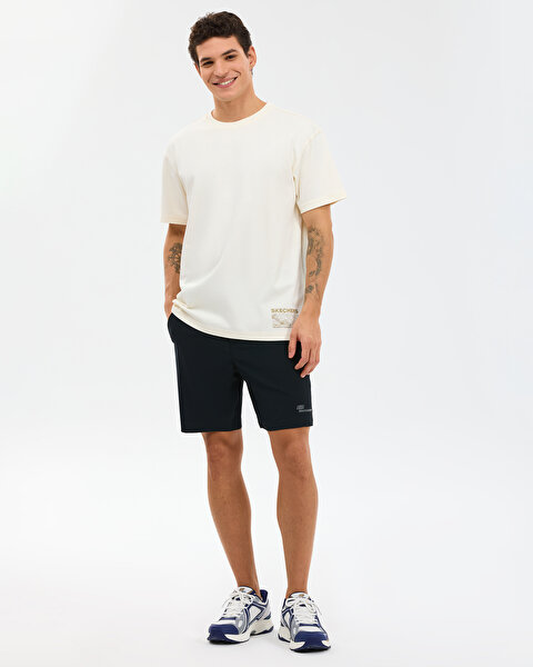 Skechers M Relaxed T-shirt Erkek Beyaz Tshirt S2610109-3855-4