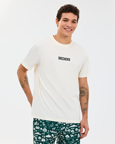 M Regular T-shirt Erkek Beyaz Tshirt S2610115-3855