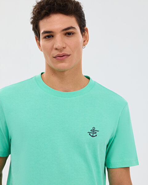 Skechers M Regular T-shirt Erkek Lightturquoise Tshirt S2610117-1410-4