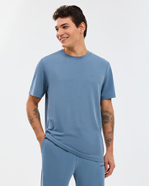 M Regular T-shirt Erkek Lacivert Tshirt S2610125-0558