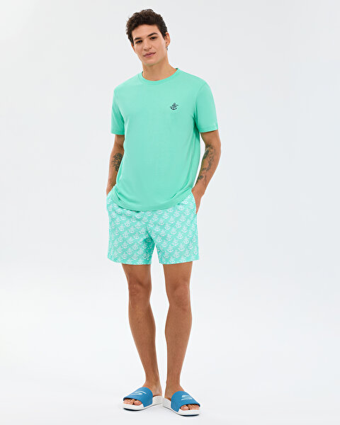 Skechers M 5 Inch Swimshort Erkek Mavi Deniz Şortu S2610133-1410-3