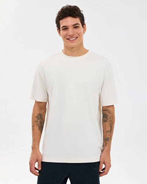 M Relaxed Fıt T-shirt Erkek Beyaz Tshirt S2610136-3855