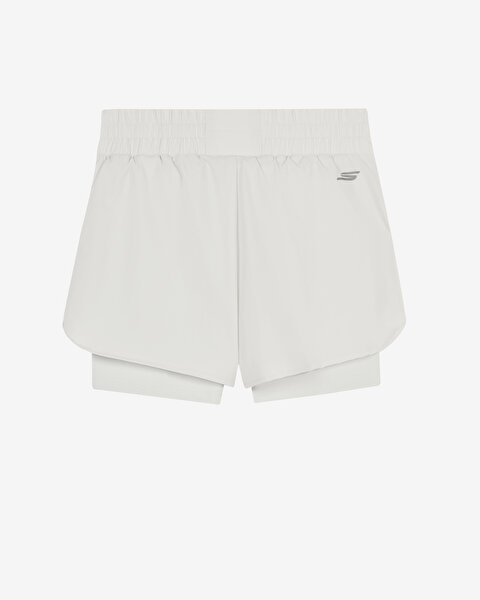 Skechers W Performance Coll. 4 Inch 2 In 1 Short Short Kadın Gri Şort S2610155-4294-1