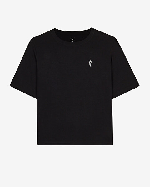 Skechers Skechluxe Smooth Short Sleeve T-shirt Kadın Siyah Tshirt S2620005-3817-4