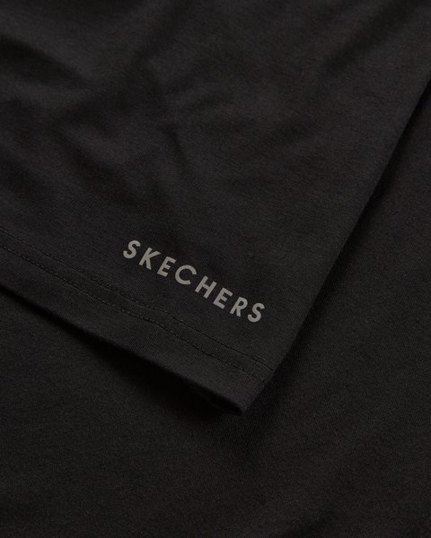 Skechers Skechluxe Smooth Short Sleeve T-shirt Kadın Siyah Tshirt S2620005-3817-11