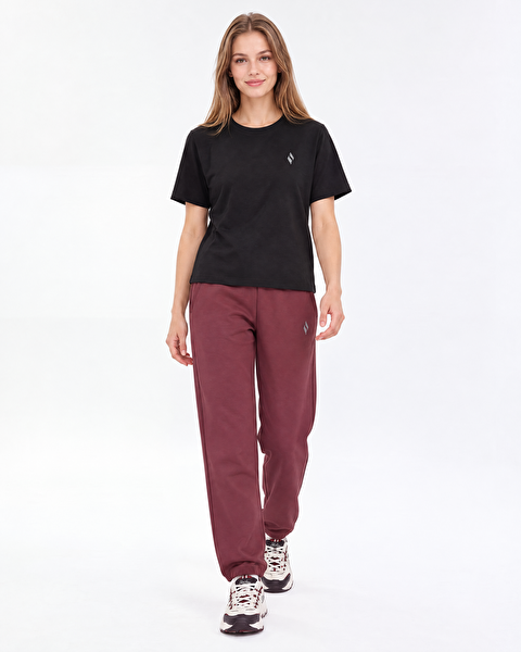 Skechers Skechluxe Smooth Short Sleeve T-shirt Kadın Siyah Tshirt S2620005-3817-1