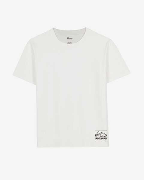 Skech Tee Skypeak Crewneck  T-shirt Erkek Beyaz Tshirt S2620057-3855