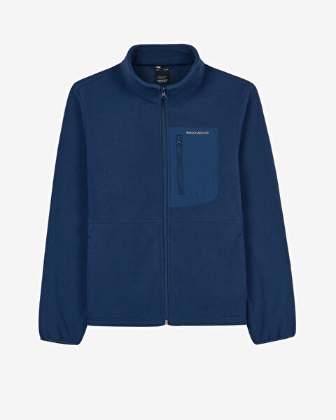 Outdoor Fleece Core Light Full Zip  Jacket Erkek Mavi Sweatshirt S2620087-0848