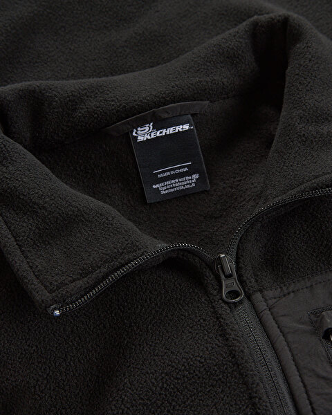 Skechers Outdoor Fleece Core Light Full Zip  Jacket Erkek Siyah Sweatshirt S2620087-3817-6