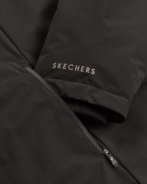 Skechers All Weather Urban Long Full Zip  Jacket Erkek Siyah Mont S2620117-3817-3