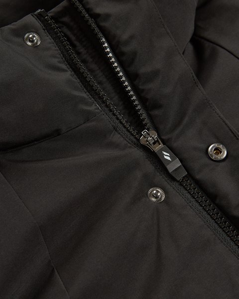 Skechers All Weather Urban Long Full Zip  Jacket Erkek Siyah Mont S2620117-3817-5