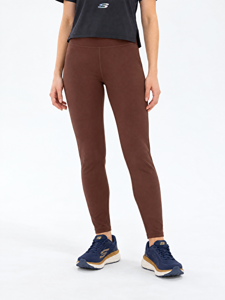 Skechers Performance Go Flex Full Lenght Legging Kadın Kahverengi Tayt S2620149-2070