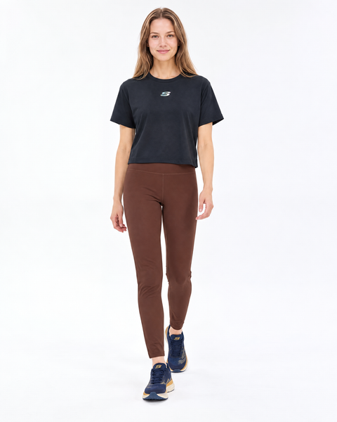 Skechers Performance Go Flex Full Lenght Legging Kadın Kahverengi Tayt S2620149-2070-1