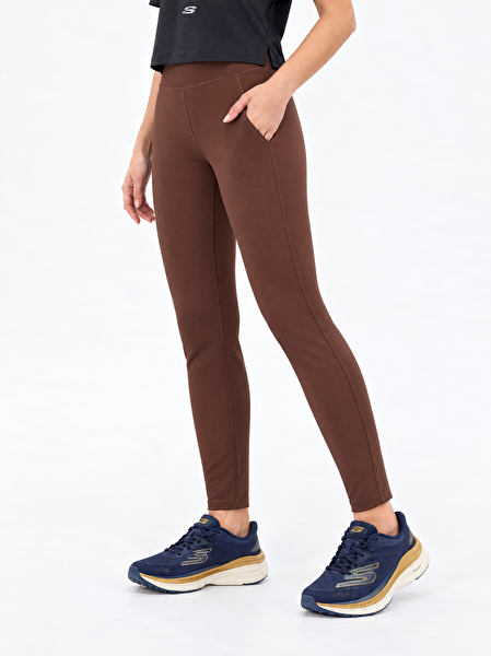 Skechers Performance Go Flex Full Lenght Legging Kadın Kahverengi Tayt S2620149-2070-2