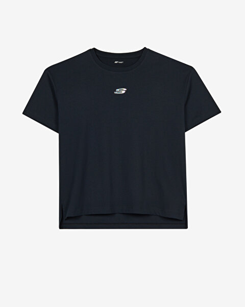 Skechers W Short Sleeve Graphic T-shirt Kadın Siyah  S2620155-3817
