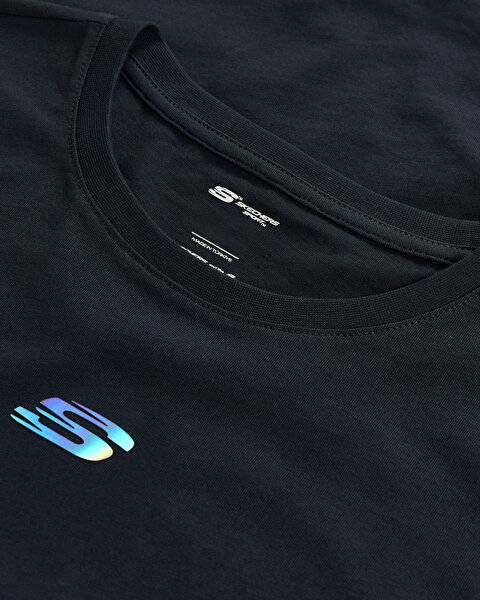 Skechers W Short Sleeve Graphic T-shirt Kadın Siyah  S2620155-3817-4