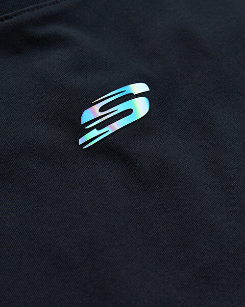 Skechers W Short Sleeve Graphic T-shirt Kadın Siyah  S2620155-3817-5