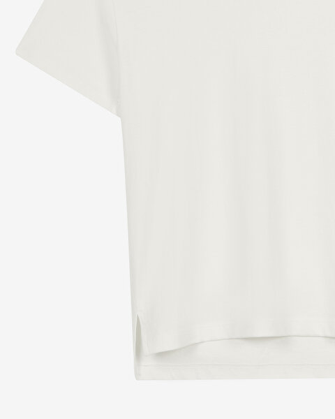 Skechers Skech Tee Holographic Crewneck  T-shirt Kadın Beyaz Tshirt S2620155-3855-3