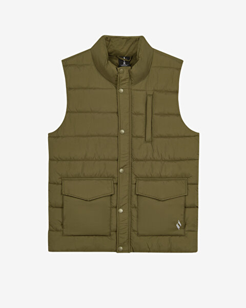 All Weather Cozy Fit Full Zip  Vest Erkek Haki Yelek S2620193-2194