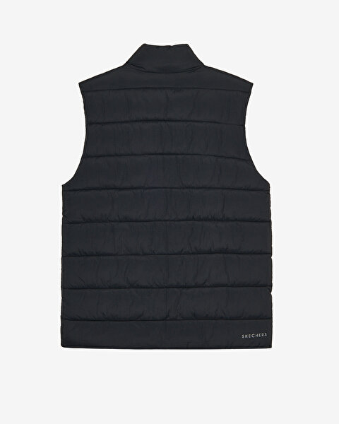 Skechers All Weather Cozy Fit Full Zip  Vest Erkek Siyah Yelek S2620193-3817-1