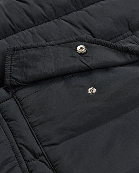 Skechers All Weather Cozy Fit Full Zip  Vest Erkek Siyah Yelek S2620193-3817-3