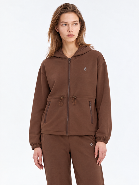 Skechluxe Weekend Full Zip  Jacket Kadın Kahverengi Ceket S2620194-2070