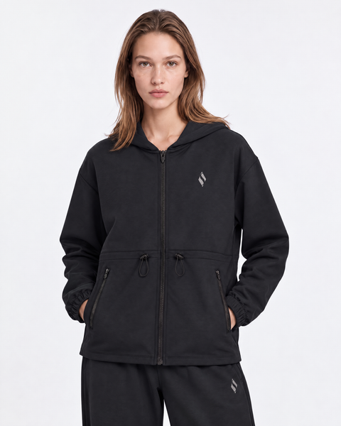 Skechluxe Weekend Full Zip  Jacket Kadın Siyah Ceket S2620194-3817