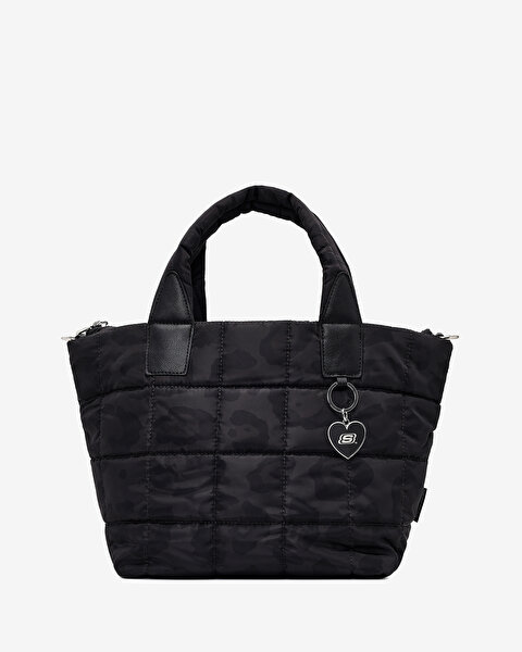 Skechers W Tote Bag Leo Print Kadın Siyah Kol Çantası S41094350-3817-1
