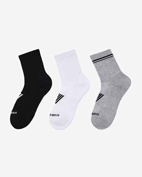Skechers Wo1/2 Terry Low Crew - 3'Lü Paket Kadin Çorap