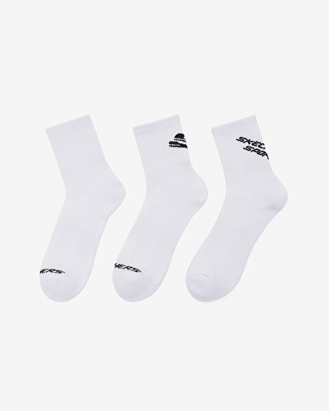 Skechers 1/2 Terry Low Crew - 3'Lü Paket Erkek Çorap