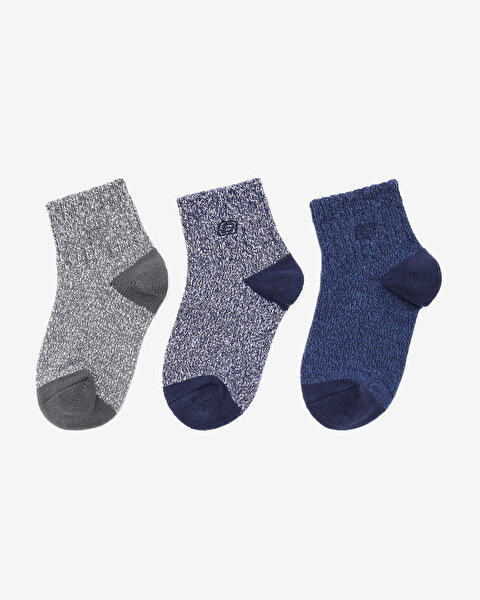 Skechers Non Terry Qtr Crew - 3'Lü Paket Çocuk Çorap
