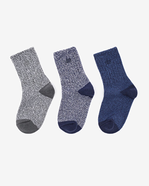 Skechers Non Terry Crew - 3'Lü Paket Çocuk Çorap