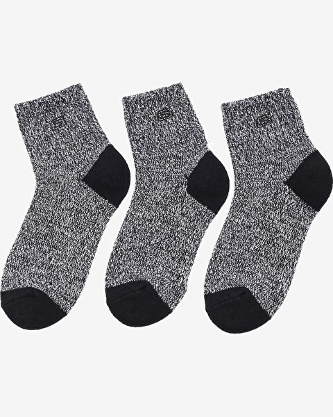 Skechers Wonon Terry Qtr Crew - 3'Lü Paket Kadin Çorap