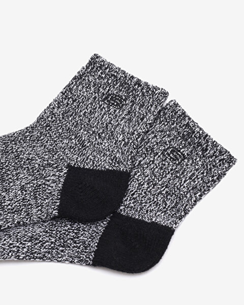 Skechers Wonon Terry Qtr Crew - 3'Lü Paket Kadin Çorap Kadın Siyah Çorap S600849-001-2