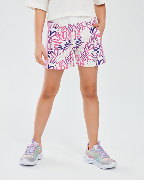 2Xi-lock G 3 Inch Short Büyük Kız Çocuk Beyaz Şort SK241043-102