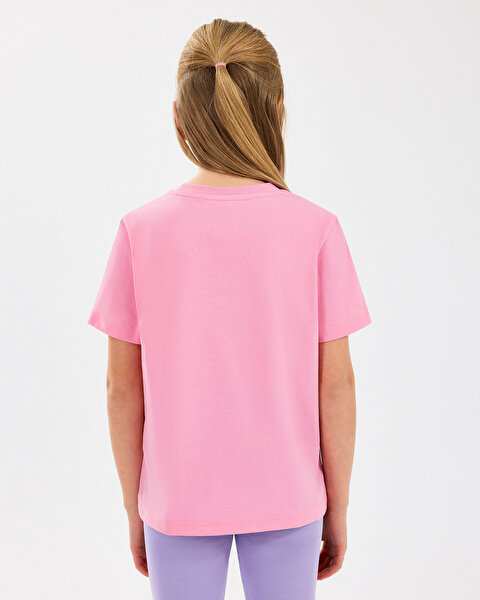 Skechers G Graphic Tee T-shirt Büyük Kız Çocuk Pembe Tshirt SK2510019-610-3