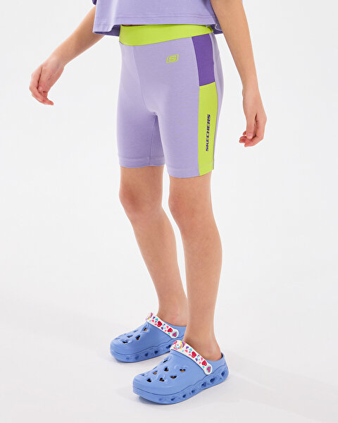 Skechers G Biker Legging Büyük Kız Çocuk Mor Tayt SK2510085-505-2