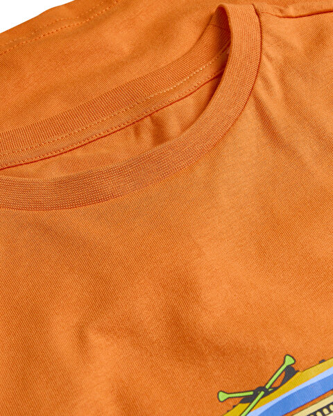 Skechers B Short Sleeve Regular Fit T-shirt Büyük Erkek Çocuk Turuncu Tshirt SK2510102-701-2