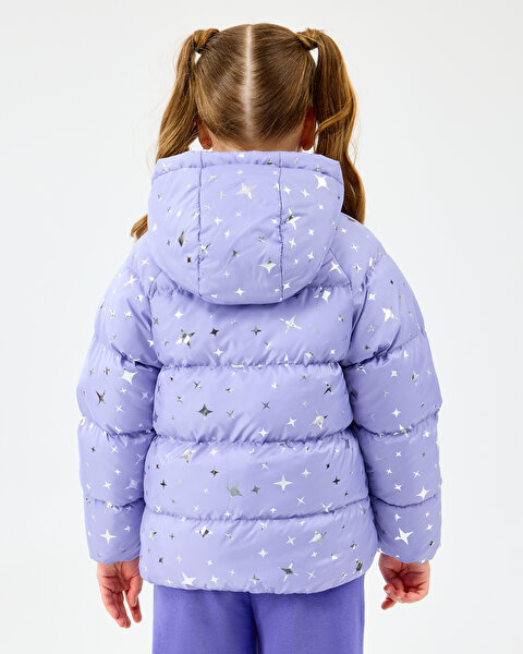 Skechers G Puffer Jacket Büyük Kız Çocuk Mor Mont SK2520052-2195-4