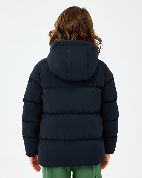 Skechers B Puffer Jacket Büyük Erkek Çocuk Siyah Mont SK2520053-1602-5