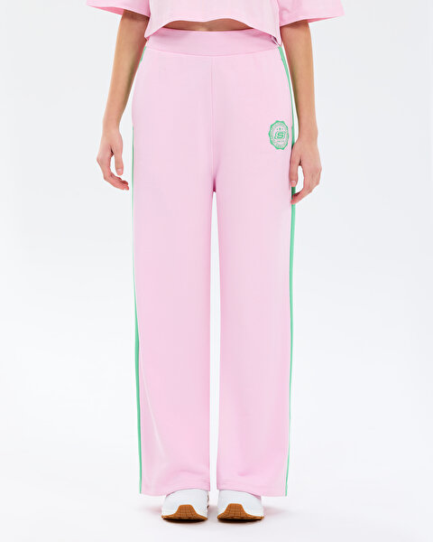 Skechers G Lw Fleece Wideleg Sweatpant Büyük Kız Çocuk Pembe Eşofman Altı SK2610030-0098-1