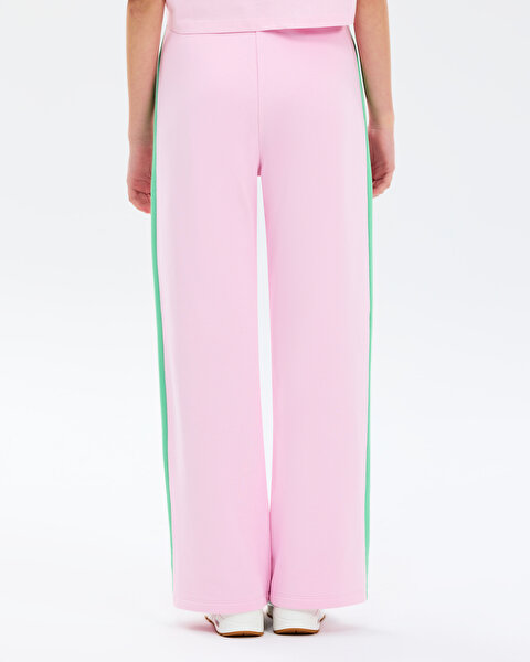 Skechers G Lw Fleece Wideleg Sweatpant Büyük Kız Çocuk Pembe Eşofman Altı SK2610030-0098-3