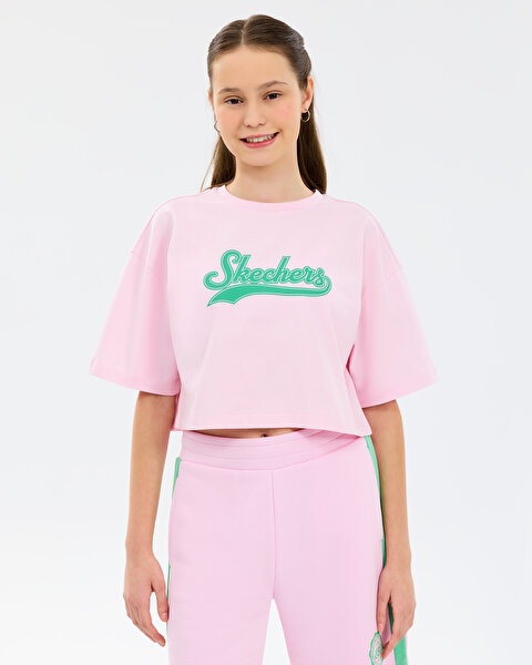 Skechers G Lw Fleece Sweat Short Büyük Kız Çocuk Pembe Eşofman Altı SK2610032-0098-4