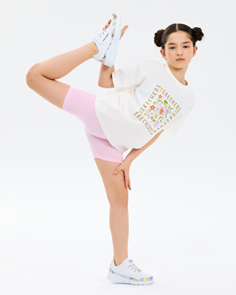 Skechers G Biker Legging Büyük Kız Çocuk Pembe Tayt SK2610037-0098-4