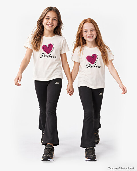 G Ankle Legging Büyük Kız Çocuk Siyah Tayt SK2610038-3817